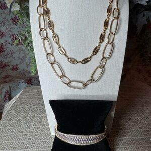 Park Lane Gold Necklace and Bracelet Set
